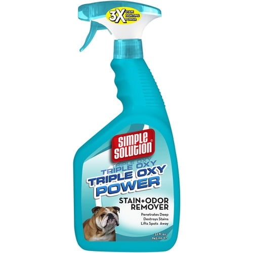 Simple Solution Triple Oxy Power Stain & Odor Remover, 32 oz Walmart