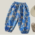 thumbnail image 4 of XUNKUSGA Cute printed loose-fitting casual pants for boys and girls,Blue,7 Years, 4 of 9
