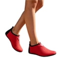thumbnail image 3 of LTTVQM Womens Water Sports Shoes Swim Pool Comfortable Barefoot Aqua Yoga Running Diving Snorkeling Surfing Exercise Sport Shors Quickly Dry Slip on 2026 New Water Shoes Red 37(US-6.5), 3 of 4