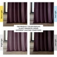 thumbnail image 3 of Half Price Drapes Winter Plum Heritage Plush Velvet Room Darkening Curtains (1 Panel), 50W X 108L, 3 of 12