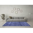 thumbnail image 3 of Ahgly Company Indoor Rectangle Abstract Blue Modern Area Rugs, 3' x 5', 3 of 4