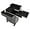 Black, variant on Rolling Makeup Train Case, Professional Aluminum Cosmetic Trolley Cases Nail Polish Storage Case w/Drawer&4 Wheel, Portable Nail Salon Makeup Trolley Case for Make-up Artists, Manicurist,Black