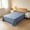 Blue, variant on Upgraded 63x90.5in Flat Bed Sheet, Water Resistant Mattress Protective Cover, Easy Care Solid Color Bedding Sheet Without Pillowcases, White(White)