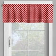 thumbnail image 2 of Ambesonne Retro Valance Pack of 2, Polka Dots Circular Forms, 54"X18", Vermilion, 2 of 5