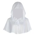 thumbnail image 1 of Capa con capucha Hugo para cosplay Medieval unisex Blanco, 1 of 9