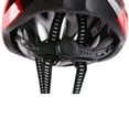 thumbnail image 3 of Casco de bicicleta de carretera con buena protección, hebilla de seguridad, resistente a impactos, con gafas para carreras, color negro y rojo., 3 of 8