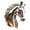 1000ml-silver, variant on Horse Head Themed Whiskeys Decanter With Leak Proof Lid For Cocktail Parties And Collectors Beverage Storage Solution