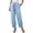 Light Blue(Womens Pants), variant on GUACER Harem Pants for Women Cotton Linen Drawstring Elastic Waist Tapered Pants with Pockets Casual Pants