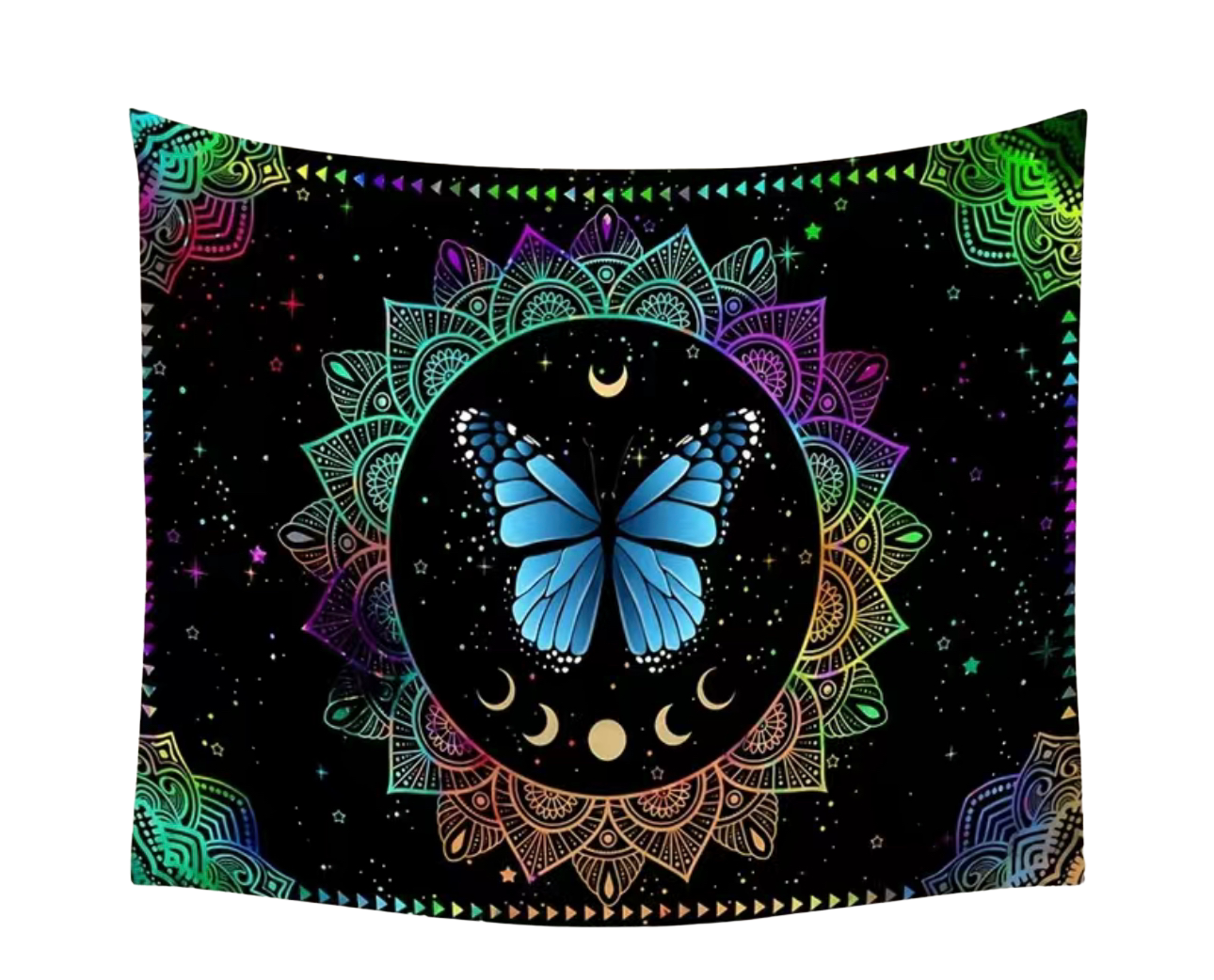 Multicolored Butterfly Tapestry