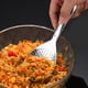 thumbnail image 5 of Cuchara de arroz de acero inoxidable | Espátula antiadherente de doble cara | Herramienta de cocina ligera de 20 cm para saltear, servir y mezclar | Mango ergonómico con asa para colgar y guardar, 5 of 6