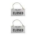 thumbnail image 1 of maskred Open Closed Sign Double Sided Hanging Shop Window Home Reversible Business White 12x23x0.6cm 2Set, 1 of 6