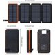 thumbnail image 3 of Cargador Solar 25000mAh, Power Bank Portátil para Exteriores con 4 Paneles Solares, Batería Externa de Carga Rápida con Salidas USB Duales Compatible con Smartphones, Tablets, etc., 3 of 5
