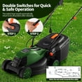 thumbnail image 4 of Topbuy 13” 12A Corded Electric Push Walk-Behind Lawn Mower, 2-in-1 Mowing Versatility, 4 of 7