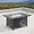 thumbnail image 3 of Oakland Living Hudson Cabos Aluminum 5 Piece Propane Fire Pit Chat Set, 3 of 10