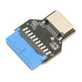 thumbnail image 4 of Adaptador de Panel Frontal USB Amonsee cabezal USB C Máximo 5 Gbps Durable estable para placa base, 4 of 8