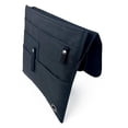 thumbnail image 3 of SO~MINE Airplane Pocket Organizer | Tray Table Cover | In Flight Seat Back Organizer Bag | Commuter Essential Travel Bag | Media Pouch For Flying | Travel Gift | Attaches To Luggage (Black), 3 of 9