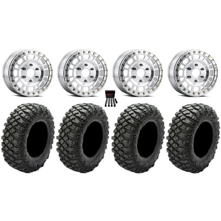 Method 412 Beadlock 15 Wheels Machined 30 Crawler XR Tires Can-Am Maverick R