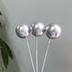 thumbnail image 1 of Adornos decorativos para tartas con forma de bola dorada, bola plateada, bola morada, bola blanca, bola azul, polvo y bola negra, 1 of 6