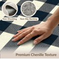 thumbnail image 6 of ODIKA 8'x10' Washable Area Rug Non-Shedding, Easy Care, Checkered Farmhouse Plaid Gingham Border Doormat Rag Layered Refined Structured for King Size Bedroom Under Bed, Master Suite, 6 of 7