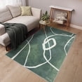 thumbnail image 3 of Green Grafica Washable Abstract Art Area Rug size 5'x8', 3 of 7