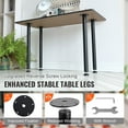 thumbnail image 2 of KFFKFF 28-Inch Adjustable Steel Desk Legs, Set of 4 for DIY Furniture, 1200 lbs Load Capacity, Durable Office Table Legs with Easy Installation and Adjustable Foot Caps, Black, 2 of 9