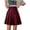 08-Wine, variant on jiaxiM School Uniform Skirts for Girls Adjustable Waist Pleated Knee Length Skorts Flowy Swing Skirt Teen Girl Dresses