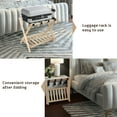 thumbnail image 4 of ECOMEX Pack of 2 Premium Solid Wood Luggage RackFoldable Luggage Stand for Guest RoomNatural, 4 of 8