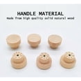 thumbnail image 3 of Tirador de Madera para Muebles 20 Piezas Pomos Redondos de Madera Natural Pomo para Muebles de Madera Pomo de Puerta de Madera Pomo para Cajón Adecuado para Armarios, Cajones, Armarios, Tocadores,, 3 of 5