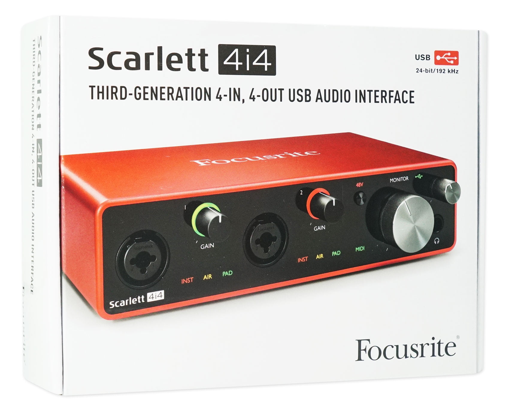 Focusrite SCARLETT 4I4 3rd Gen USB Audio Interface with Pro Tools