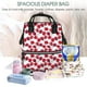 thumbnail image 5 of Easygdp Tulips Flowers para Bolsa de Bebé de Gran Capacidad con Múltiples Bolsillos, Bolsa de Pañales para Padres, Bolsa de Viaje Organizada y Elegante, 5 of 6