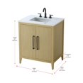 thumbnail image 2 of Elegant Kitchen and Bath 30 Inch Single Bathroom Vanity In  Honey Brown, 2 of 13