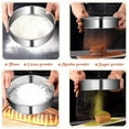 thumbnail image 4 of 2 Pack Flour Sifter for Baking,Stainless Steel Fine Mesh Strainers,60 Mesh Round Sifter Steel for Baking Cake Bread (8-Inch and 10-Inch), 4 of 6