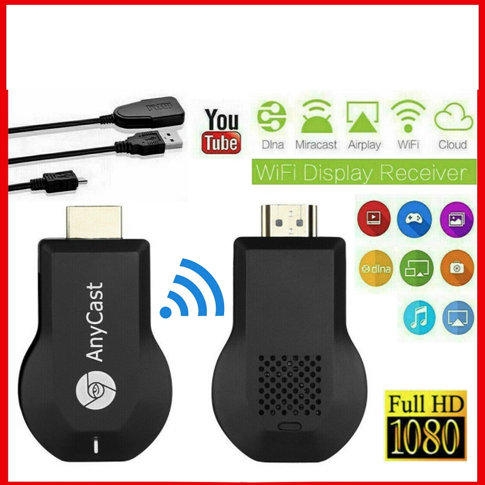 WiFi Full HD 1080P HDMI TV Stick AnyCast DLNA Wireless Miracast Airplay Dongle 