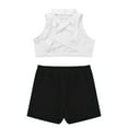 thumbnail image 4 of vastwit Girls Two Piece Swimsuit Crop Tank Tops with Bottoms Swim Set Rash Guard Tankini Swimwear Ivory&Black 12, 4 of 5