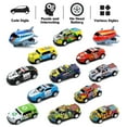 thumbnail image 4 of 60 Pack Pull Back Toy Cars Planes with Storage Box Launcher & Map, Baby Toy Cars Race Cars Vehicles Party Favor Pinata Fillers Stocking Stuffers Birthday Gifts for Boys Girls Toddlers 2-5 Years Old, 4 of 9