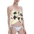 thumbnail image 4 of Disketp Panda Doing Yoga Women Swimsuit Cover Up Short Chiffon Summer Beach Sarong Bikini Wrap Skirt Bathing Suit, 4 of 7