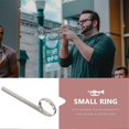 thumbnail image 3 of Trumpet Slide Copper Finger Ring Trumpet Accessories Music Practice Silver Replacement Part 2Pcs, 3 of 4