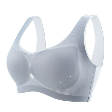 GZWYHT Sports Bras Clearance Backless Bra Women Lady Plus Size Thin And Light Yoga Top Vest Bra Sports Base Underwear Bras for Women Low Back Bra Seamless Bras Grey M