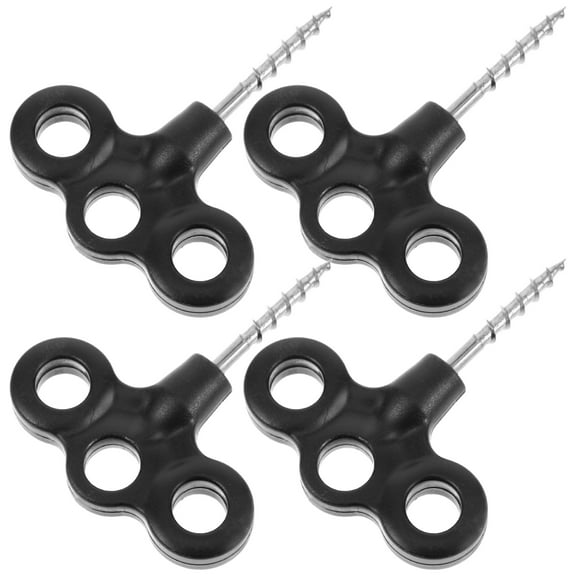 4 Pcs Ground Pegs Tent Heavy Fixed Buckle Camping Tents Spikes Tarp Stakes Canopy Duty