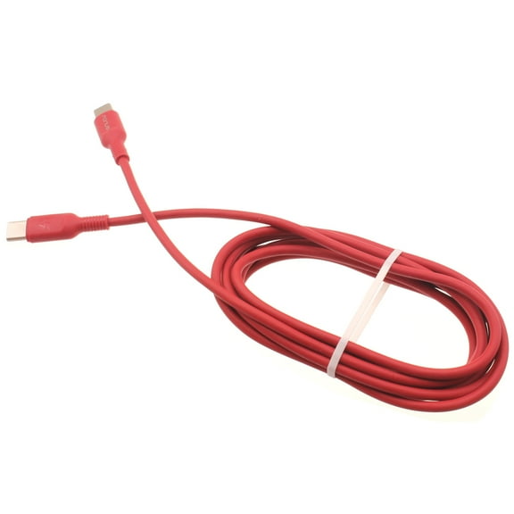 For Sonim XP8/XP10/XP5plus - USB-C to Type-C Red 6ft Long Cable - PD Fast Charger Cord Power Wire Compatible With Sonim XP8/XP10/XP5plus Phones