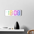 thumbnail image 4 of Reloj Electrónico LED de Caracteres Grandes, Despertador de Mesita de Noche, Reloj de Pantalla Grande Colorido, Color Negro, 4 of 5
