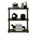 thumbnail image 5 of Furinno Rata 3-Tier Industrial Multipurpose Flat Base End Table with Metal Frame, Columbia Walnut, 5 of 5
