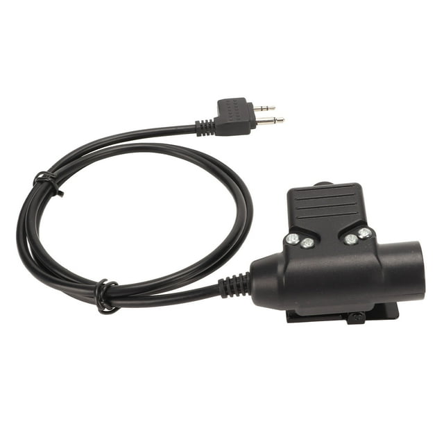 Adaptador de manos libres PTT de 2 pines Plug and Play U94 Bling Bling para Alan para radio Midland
