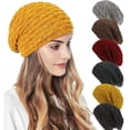 thumbnail image 5 of 2025 Gorro turbante elástico con flores grandes para mujer de Ludlz, gorro de quimioterapia para pacientes con cáncer, pañuelos africanos para la cabeza, 5 of 5