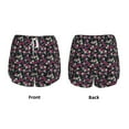thumbnail image 5 of Vsdgher Daisies Flowers Print Women's Running Double Layer Shorts High Waisted with Pockets Elastic Yoga Workout Athletic Gym Sports, 5 of 8