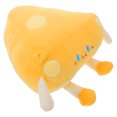 thumbnail image 2 of Acogedora almohada de queso, cojín de queso de peluche, linda almohada con forma de comida para sala de estar, sofá, decoración, encantador muñeco de peluche de juguete, 2 of 5