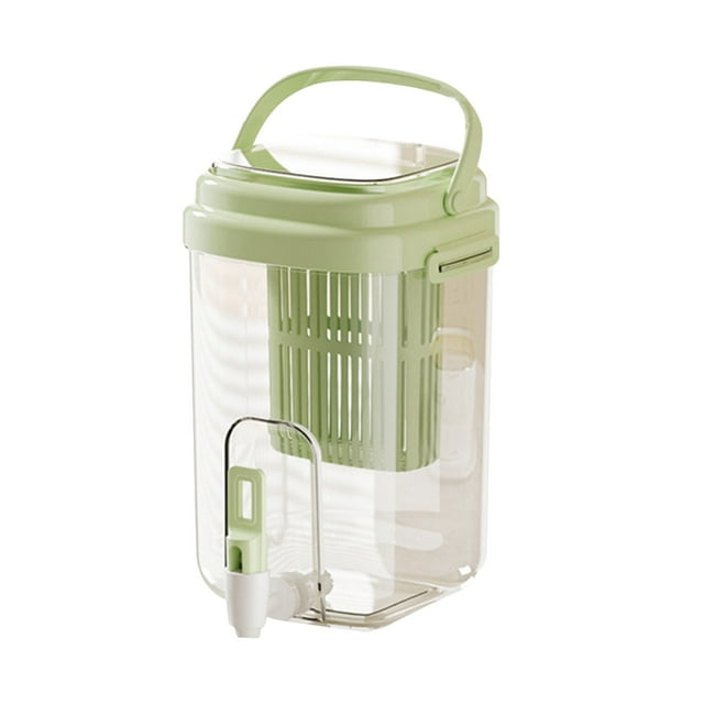 8x6IN Fridge Water Pitcher Jug, Refrigerator Water Pitcher Leakage Proof Drink Container, Countertop Water Dispenser, Storage And Organization for Cold Beverages - Water, Cold Brew, Iced Tea & Juice