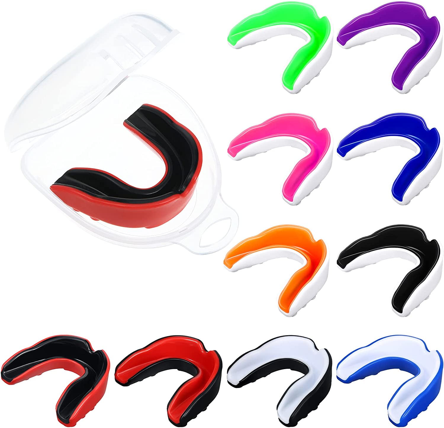 10 Pieces Sport Mouth Guards Mouthguard Gum Guard Teeth Armor Game