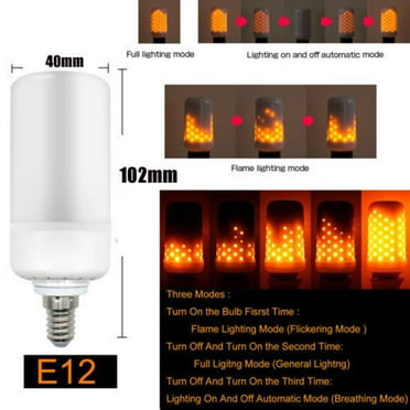 Lightahead LED Simulated Realistic Burning Fire Flame Effect Flickering ...