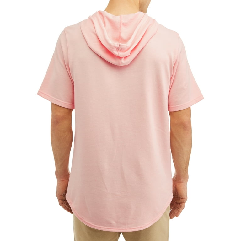 George Men s Elongated Short Sleeve Hoodie Walmart